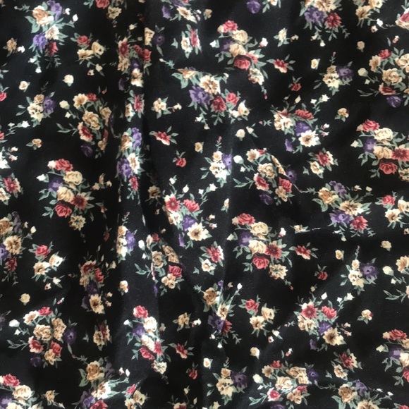 Vintage A-Line flowy light spring summer midi skirt - Picture 4 of 5